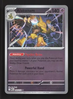 Alakazam 056/132 Rare Mega Evolution Pokemon Reverse Holo Near Mint - Image 1