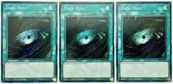 3 x BLMR-EN086 Dark Hole - Secret Rare 1st Edition Near Mint YuGiOh Cards - Image 1
