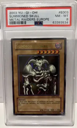Yu-Gi-Oh! Summoned Skull MRD-E003 2003 Metal Raiders PSA 8 - Image 1