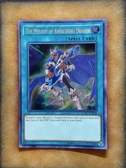 Yugioh The Melody of Awakening Dragon LCKC-EN028 Secret Rare NM - Image 1