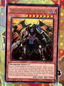 Yugioh Twilight Ninja Getsuga, The Shogun BOSH-EN017 1st Edition Single - Image 1