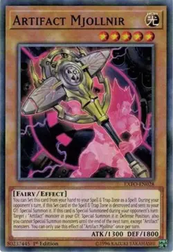 Artifact Mjollnir - EXFO-EN028 - MP - Common - 1st ed - Yugioh - Image 1