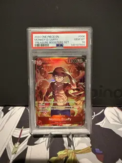 ONE PIECE TREASURE BOOSTERS PROMO ST10-006 MONKEY D. LUFFY PSA 10 ENGLISH - Image 1