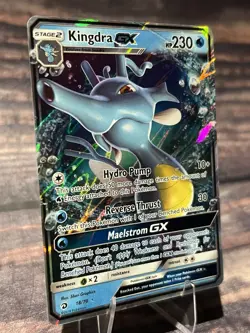 Pokemon Card - Kingdra GX Dragon Majesty 18/70 Ultra Rare NM - Image 2