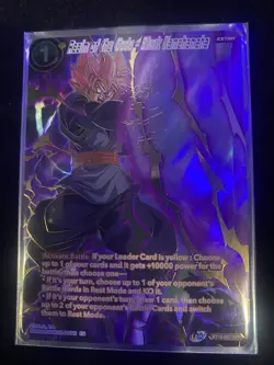 Dragon Ball Super Card Game Realm of the Gods - Black Kamehameha BT16-092 - NM - Image 1