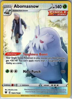 Abomasnow TG01/TG30 SWSH10: Astral Radiance Trainer Gallery - Pokemon Card - NM - Image 1