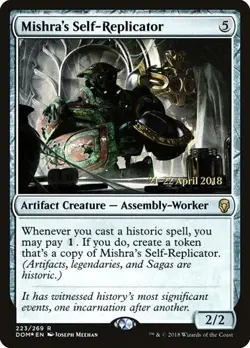 2x Mishra's Self-Replicator - Foil Prerelease Promo Dominaria LP MTG - Image 1