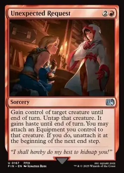 2x Unexpected Request - Foil FIN NM MTG - Image 1