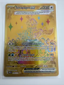 Terapagos EX 180/131 Prismatic Evolutions Hyper Rare Gold - Mint! - Image 1