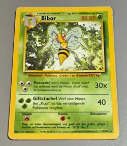 Bibor # 17/102 Rare Basis Set 1999 Pokemon Deutsch Gebraucht Very Good Vintage - Image 1