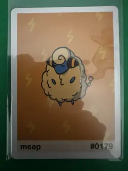 Meep - Mareep #179 Pookiemoot Series 2 Custom Fan Art Pokemon - Image 1