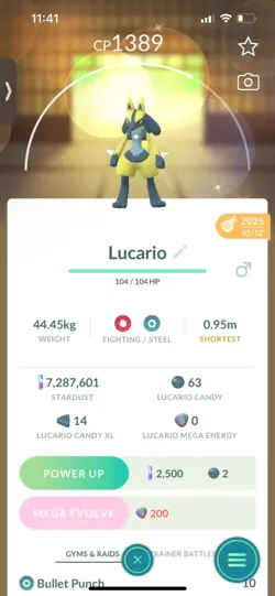 Pokemon Go Shiny Lucario - Image 1