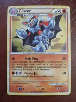 Gliscor 4/90 - Rare Holo - (NM) - HGSS Undaunted 2010 - Pokemon NM - Image 1