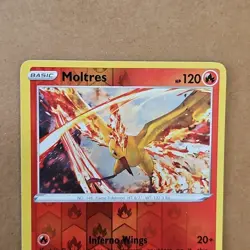 Pokemon Moltres (21/186) Brilliant Stars NM REVERSE HOLO Foil TCG CCG - Image 4