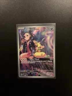 Pokemon TCG Marnie's Morpeko SVP 206 Black Star Promo - Image 1
