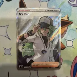 Pokemon N's Plan 163/086 Sv: Black Bolt Ultra Rare Full Art Trainer Holo - Image 1