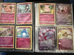 Pokemon Binder Collection Lot Over 60 Cards Holo & Reverse Holos V Ex Cute - Image 2