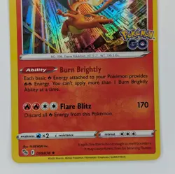 Charizard 010/078 Holo Rare Pokemon Go Pokemon TCG Card NM - Image 3