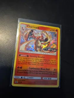 2019 Charizard #SM158 Sun & Moon Team Up Promo Holo Card Stamped NM - Image 1