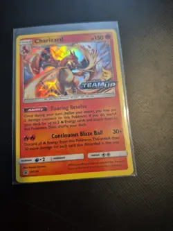 2019 Charizard #SM158 Sun & Moon Team Up Promo Holo Card Stamped NM - Image 2