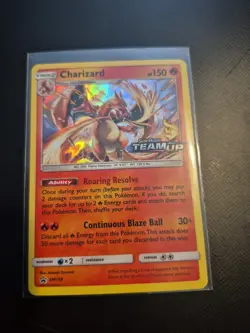 2019 Charizard #SM158 Sun & Moon Team Up Promo Holo Card Stamped NM - Image 3