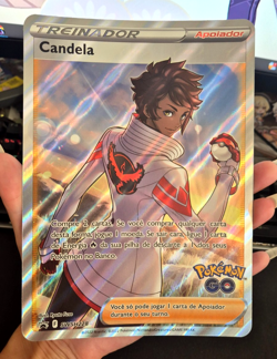 Pokemon Go Candela jumbo card SWSH228 NM Brazil exclusive - Portuguese - Image 1