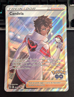 Pokemon Go Candela jumbo card SWSH228 NM Brazil exclusive - Portuguese - Image 2