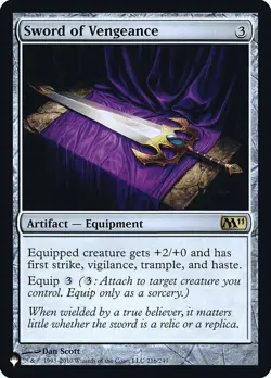 Sword of Vengeance - Foil NM, English MTG The List - Image 1