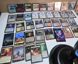 Lot Of 43 MTG Lands, Foils, Full Arts, Artifact Lands &More! Magic The Gathering - Image 1