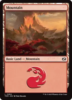 Mountain TDM Tarkir Dragonstorm MTG 284 BASIC LAND M/NM - Image 1