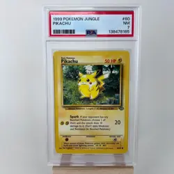 Pokemon Pikachu TCG Base Jungle Card 60/64 Regular Common Psa 7 - Image 1