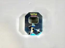 Empty Pokemon Diamond & Pearl Lucario Collector Card Metal Tin 2007 **TIN ONLY - Image 1