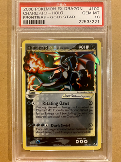 Charizard Gold Star 100/101 Pokemon EX Dragon Frontiers 2006 PSA 10 Gem Mint - Image 1