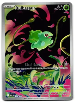 Bulbasaur 133/132 - Mega Evolution Illustration Rare Pokemon TCG - NM Card - Image 1