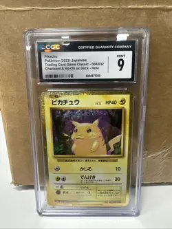 CGC 9 Pikachu Pokemon (2023) TCG Classic 008/034 Charizard & Ho-Oh Ex DeckHolo - Image 1