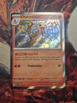Pokemon TCG: Charmeleon 110/091 SV: Paldean Fates 2023 (Shiny Rare) (NM) - Image 1