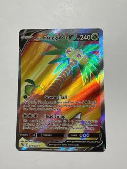 Alolan Exeggutor V (Full Art) Ultra Rare Pokemon GO 071/078 NM - Image 1