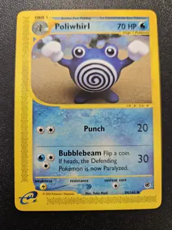 Pokemon Expedition Poliwhirl 89/165 NEAR MINT Yuka Morii - Image 1