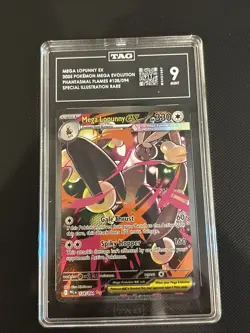 Pokemon TCG Mega Lopunny ex 128/094 Phantasmal Flames Illustration Rare Tag 9 - Image 1