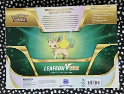 Pokemon TCG: Leafeon VStar Special Collection Box Sealed Evolving Skies Booster - Image 2