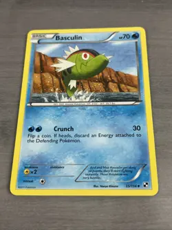 Basculin 35/114 Black & White 1 Base Set Pokemon TCG Uncommon Non Holo - Image 1