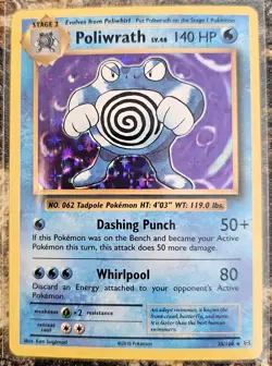 Pokemon 2016 Evolutions Poliwrath 25 Holo NM or better - Image 1