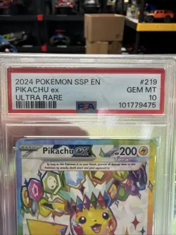 PSA 10 Pokemon Card Pikachu Ex 219/191 Gem Mint Ultra Rare - Image 2