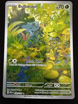 Pokemon TCG Scarlet & Violet Bulbasaur Card 166/165 Near Mint Condition - Image 1