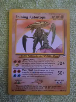 Neo Destiny Shining Kabutops Holo Rare Card 108/105 - Image 1