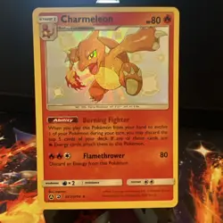 Pokemon TCG Charmeleon SV7/SV94 Hidden Fates Shiny Vault Holo Rare Card - Image 1