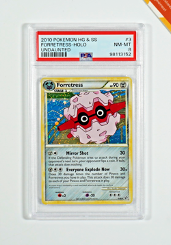 Pokemon PSA 8 Forretress #3 Holo HG & SS Undaunted 2010 English - Image 1