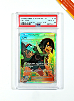 Pokemon PSA 10 Lyris #70 Full Art Trionfo Dei Draghi 2018 Italiano - Image 1