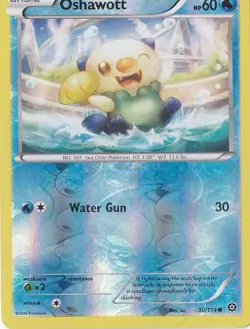OSHAWOTT 30/114 REVERSE HOLO POKEMON XY STEAM SIEGE - Image 1