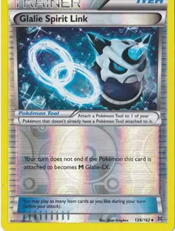 GLALIE SPIRIT LINK 139/162 REVERSE HOLO POKEMON XY BREAKTHROUGH - Image 1